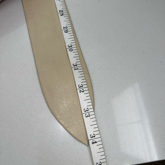 Christian Dior Vintage Leather Belt with Round Buckle Waist Belt Size Small - Picture 11 of 14